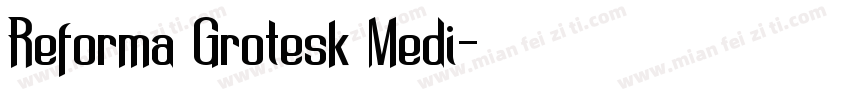 Reforma Grotesk Medi字体转换